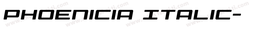Phoenicia Italic字体转换